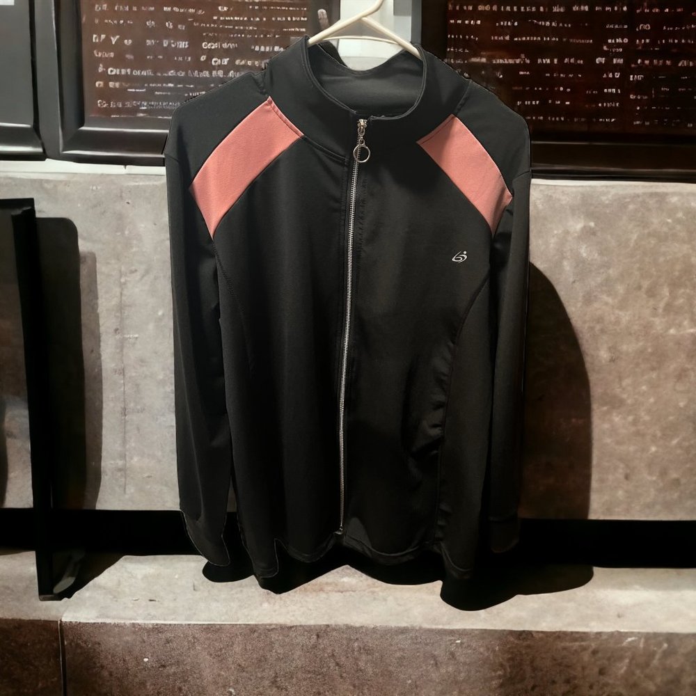 Body Instinct Athletic Top/jacket Zip Size 3X